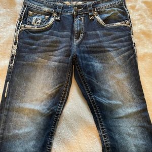 Men’s Rock Revival Jeans Drson Size 34
